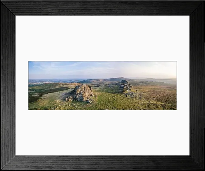 Framed Print : Top Down over Haytor Quarry and Haytor Rocks from a drone, Dartmoor Park, Devon, England, Europe Framed Print : Top Down over Haytor Quarry and Haytor Rocks from a drone, Dartmoor Park, Devon, England, Europe