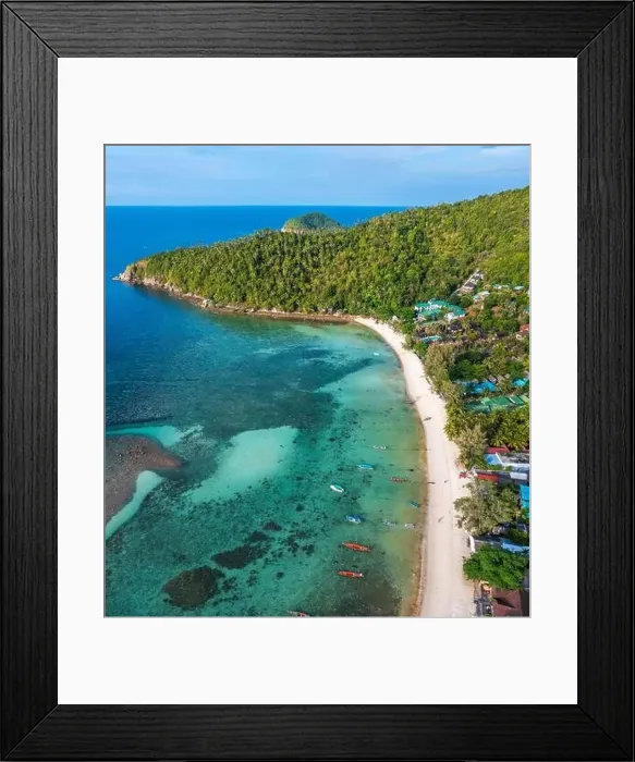 Framed Print : Salad beach or Haad Salad in Koh Phangan, Thailand Framed Print : Salad beach or Haad Salad in Koh Phangan, Thailand