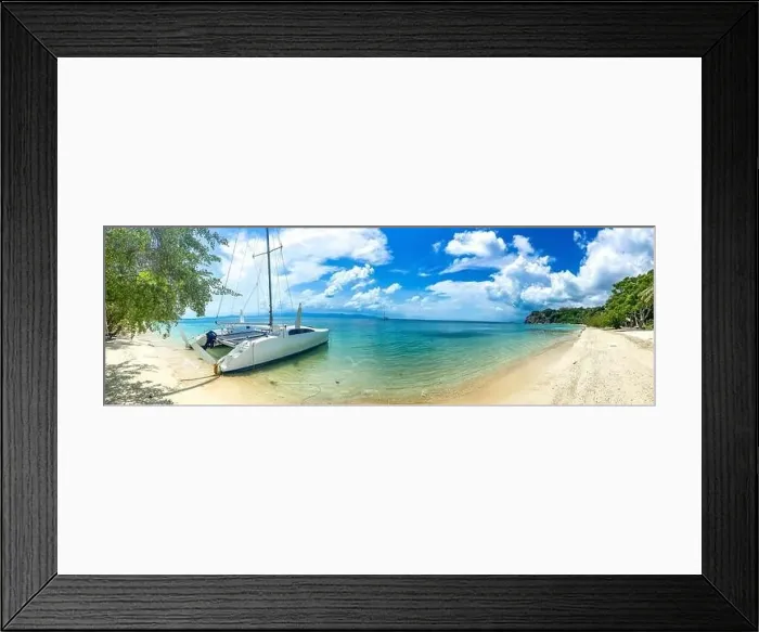 Framed Print : Leela Beach and wooden promenade in koh Phangan, Thailand Framed Print : Leela Beach and wooden promenade in koh Phangan, Thailand