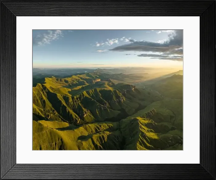 Framed Print : Dawn, Drakensberg Mountains, Royal Natal National Park, KwaZulu-Natal Province, South Africa Framed Print : Dawn, Drakensberg Mountains, Royal Natal National Park, KwaZulu-Natal Province, South Africa