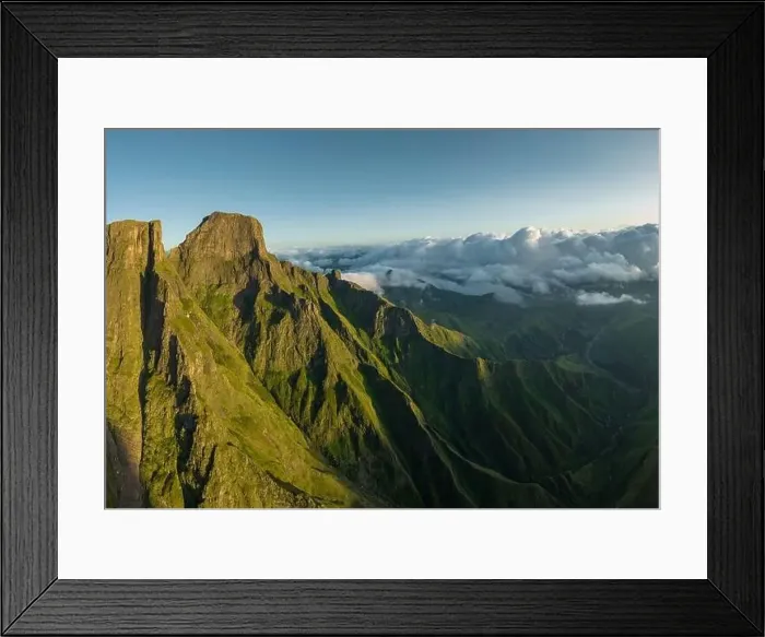 Framed Print : Dawn Light at The Amphitheatre, Drakensberg Mountains, Royal Natal National Park, KwaZulu-Natal Province, South Africa Framed Print : Dawn Light at The Amphitheatre, Drakensberg Mountains, Royal Natal National Park, KwaZulu-Natal Province, South Africa