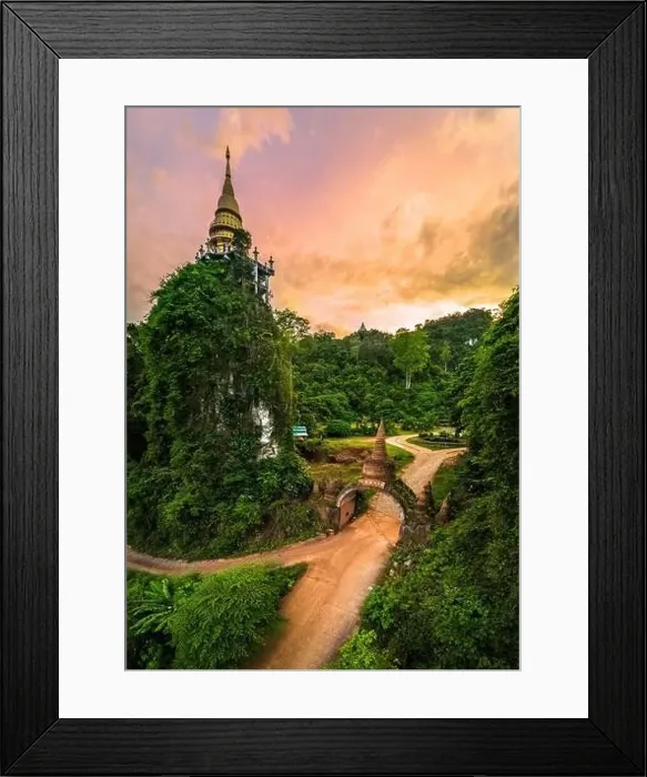 Framed Print : Thamma Park or Dharma park Ban Khao Na Nai, temple complex in Surat Thani, Thailand Framed Print : Thamma Park or Dharma park Ban Khao Na Nai, temple complex in Surat Thani, Thailand