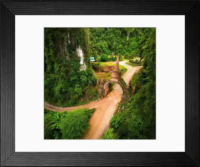 Framed Print : Thamma Park or Dharma park Ban Khao Na Nai, temple complex in Surat Thani, Thailand Framed Print : Thamma Park or Dharma park Ban Khao Na Nai, temple complex in Surat Thani, Thailand