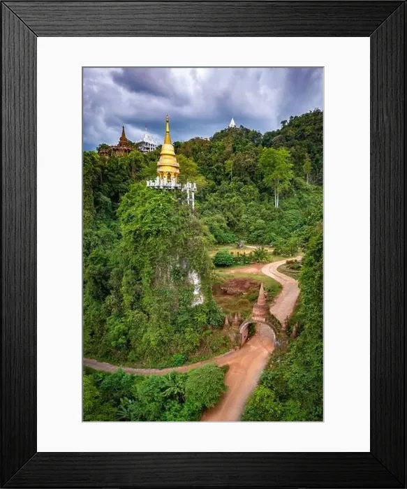 Framed Print : Thamma Park or Dharma park Ban Khao Na Nai, temple complex in Surat Thani, Thailand Framed Print : Thamma Park or Dharma park Ban Khao Na Nai, temple complex in Surat Thani, Thailand