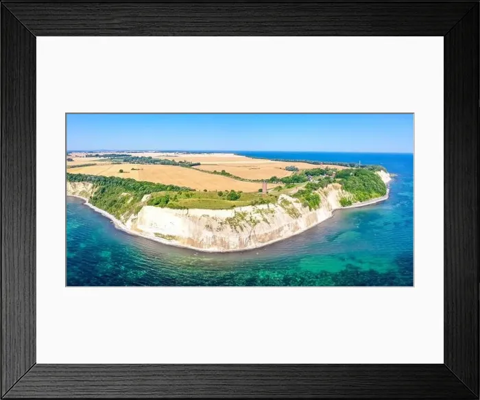 Framed Print : Aerial view of Kap Arkona on Rügen island at the Baltic Sea panorama with lighthouse and chalk cliffs travel in Germany Framed Print : Aerial view of Kap Arkona on Rügen island at the Baltic Sea panorama with lighthouse and chalk cliffs travel in Germany