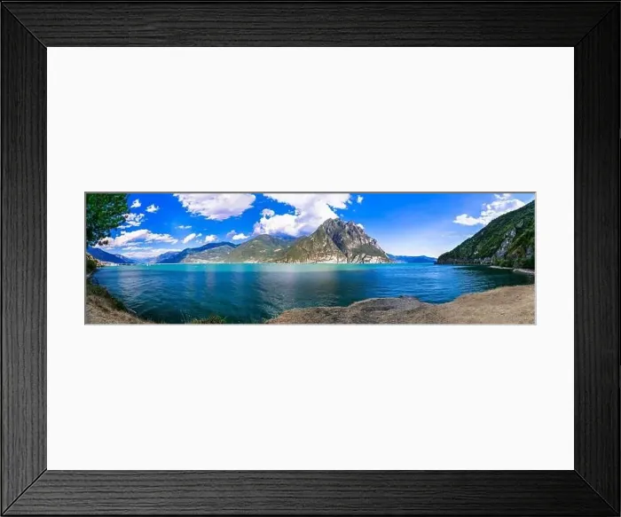 Framed Print : Scenic lake Lago Iseo, nature beauty scenery of Italy Framed Print : Scenic lake Lago Iseo, nature beauty scenery of Italy