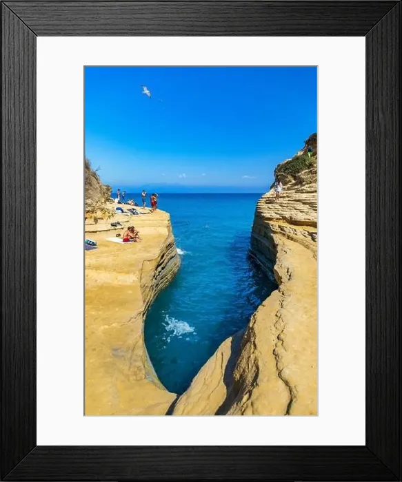 Framed Print : Famous Canal D'amour in Sidari Framed Print : Famous Canal D'amour in Sidari