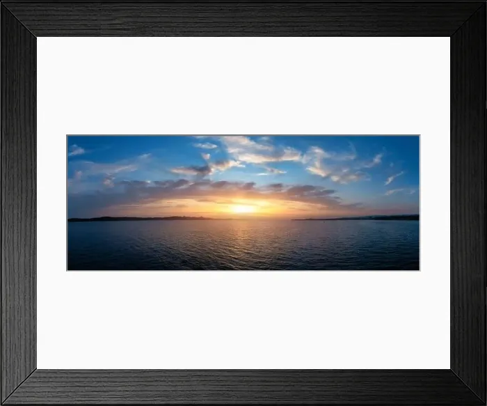 Framed Print : Drone flying over sea in a beautiful sunset in Adriatic sea Framed Print : Drone flying over sea in a beautiful sunset in Adriatic sea