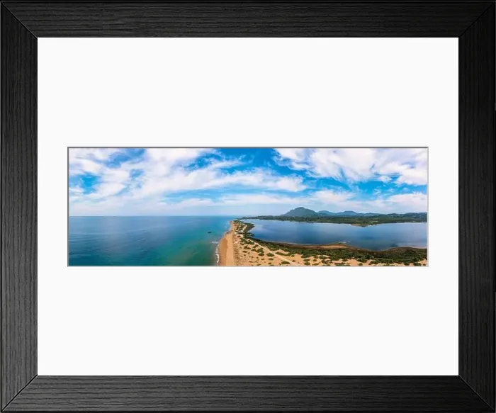 Framed Print : Issos beach on Corfu, near Agios Georgios Framed Print : Issos beach on Corfu, near Agios Georgios