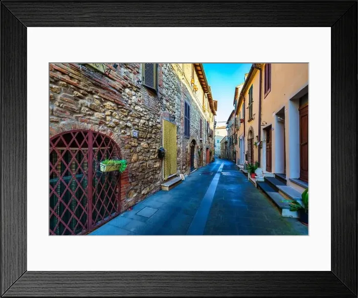 Framed Print : Sarteano village in Tuscany, Italy. Sarteano, the medieval castle at the top of the village. Siena, Tuscany, Italy Framed Print : Sarteano village in Tuscany, Italy. Sarteano, the medieval castle at the top of the village. Siena, Tuscany, Italy