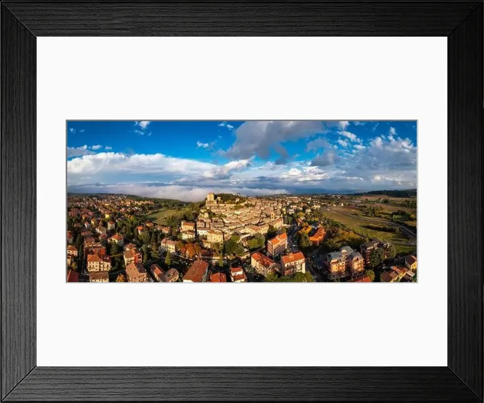 Framed Print : Sarteano village in Tuscany, Italy. Sarteano, the medieval castle at the top of the village. Siena, Tuscany, Italy Framed Print : Sarteano village in Tuscany, Italy. Sarteano, the medieval castle at the top of the village. Siena, Tuscany, Italy