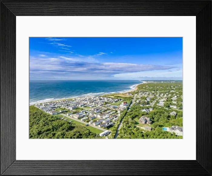 Framed Print : Aerial view of Montauk Shores Condominiums and vicinity Framed Print : Aerial view of Montauk Shores Condominiums and vicinity