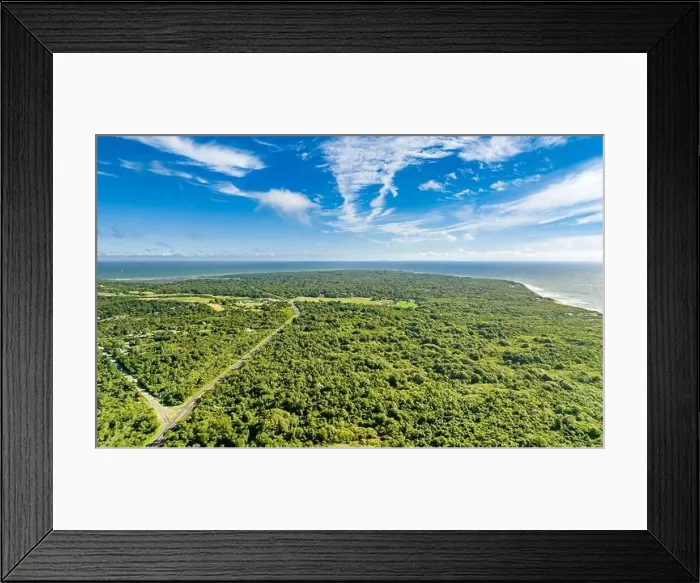 Framed Print : Aerial view of Montuak point Framed Print : Aerial view of Montuak point