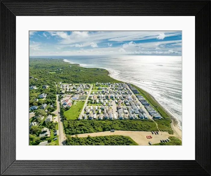 Framed Print : Aerial view of Montauk Shores Condominiums and vicinity Framed Print : Aerial view of Montauk Shores Condominiums and vicinity