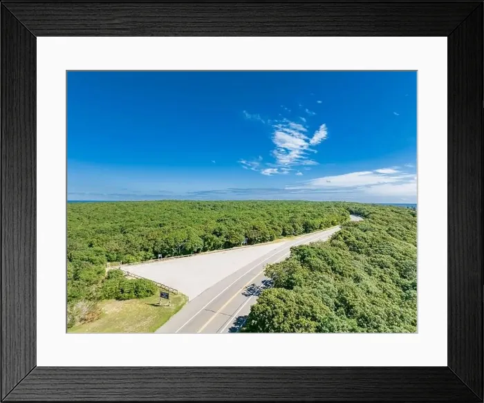Framed Print : Aerial view of Hither Hill State Park scenic overlook Framed Print : Aerial view of Hither Hill State Park scenic overlook