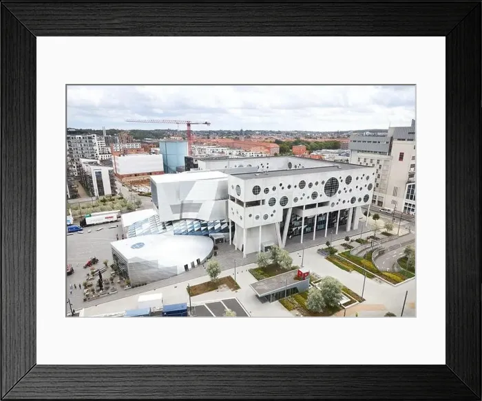 Framed Print : Musikkens hus building in Aalborg Denmark Framed Print : Musikkens hus building in Aalborg Denmark