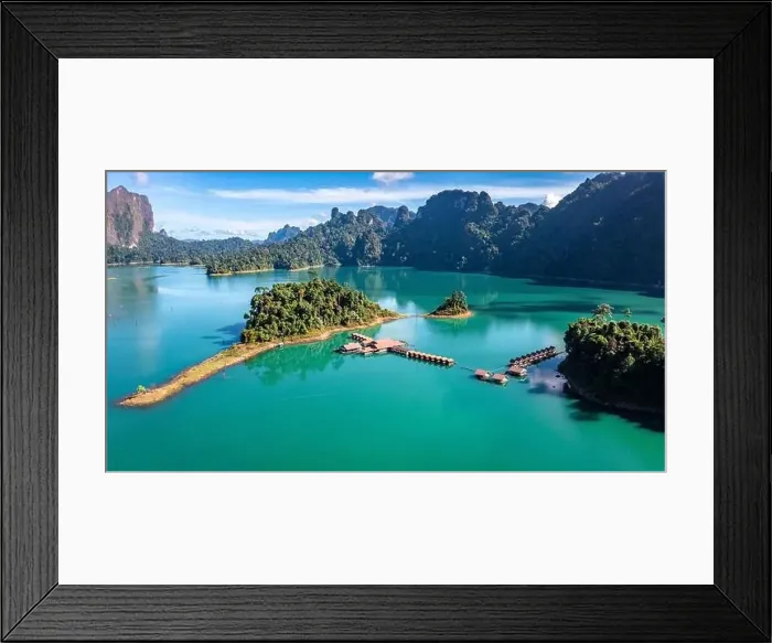 Framed Print : Aerial view of Khao Sok national park Cheow Lan Dam lake in Surat Thani, Thailand Framed Print : Aerial view of Khao Sok national park Cheow Lan Dam lake in Surat Thani, Thailand
