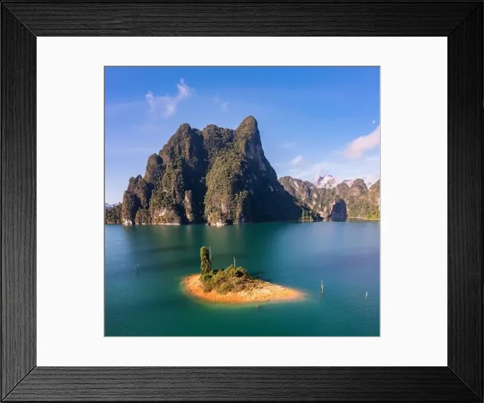 Framed Print : Aerial view of Khao Sok national park Cheow Lan Dam lake in Surat Thani, Thailand Framed Print : Aerial view of Khao Sok national park Cheow Lan Dam lake in Surat Thani, Thailand