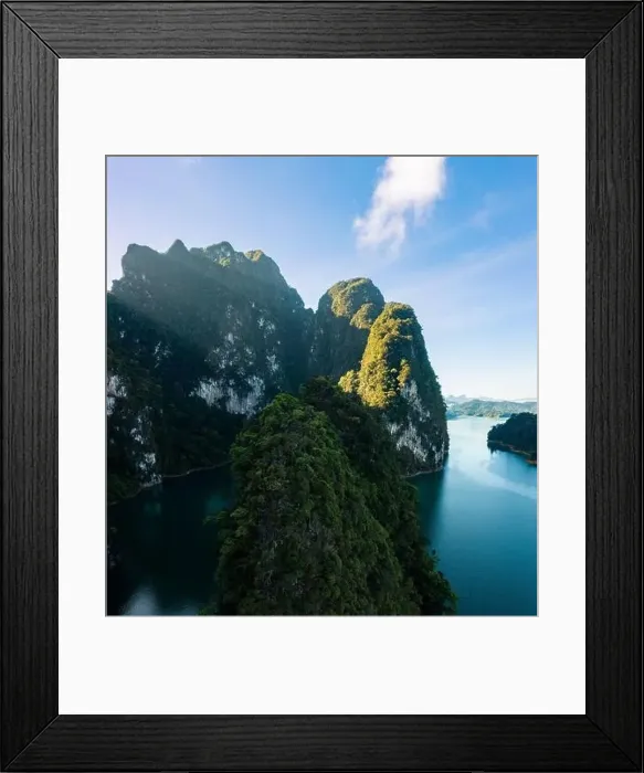 Framed Print : Aerial view of Khao Sok national park Cheow Lan Dam lake in Surat Thani, Thailand Framed Print : Aerial view of Khao Sok national park Cheow Lan Dam lake in Surat Thani, Thailand