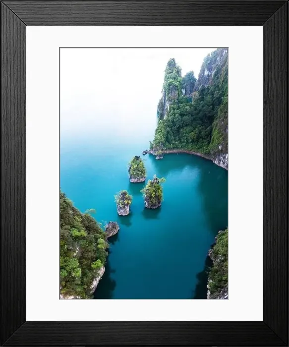 Framed Print : Aerial view of Khao Sok national park Cheow Lan Dam lake in Surat Thani, Thailand Framed Print : Aerial view of Khao Sok national park Cheow Lan Dam lake in Surat Thani, Thailand