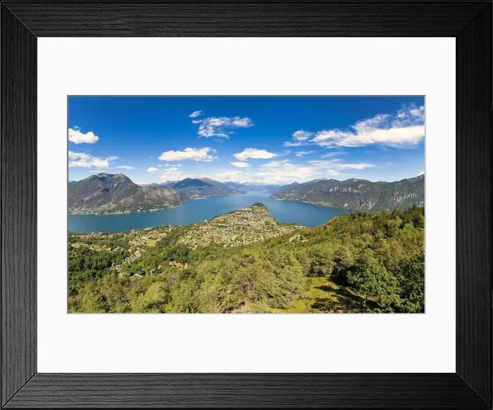 Framed Print : Beautiful aerial panoramic view of Bellagio Framed Print : Beautiful aerial panoramic view of Bellagio
