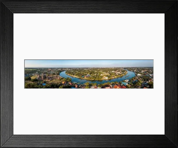 Framed Print : Aerial view of Wat Chaiwatthanaram ruin temple in Ayutthaya, Thailand Framed Print : Aerial view of Wat Chaiwatthanaram ruin temple in Ayutthaya, Thailand