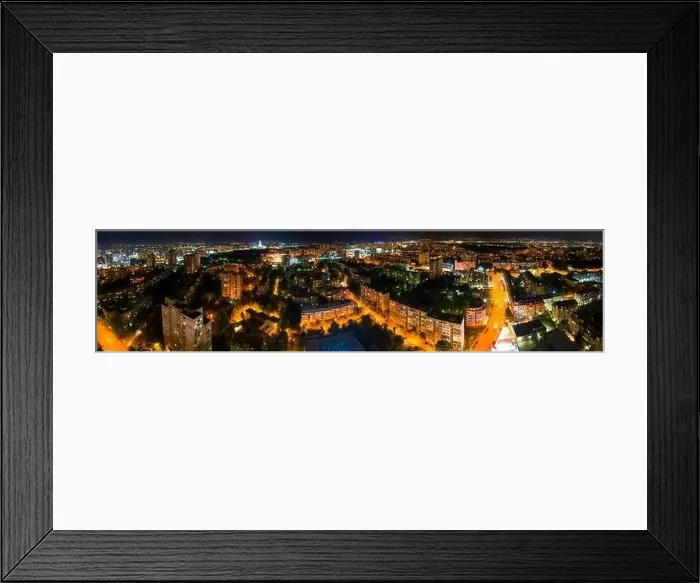 Framed Print : A panoramic aerial view to city at night. Sofia, Bulgaria Framed Print : A panoramic aerial view to city at night. Sofia, Bulgaria