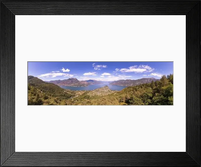 Framed Print : Beautiful aerial panoramic view of Bellagio Framed Print : Beautiful aerial panoramic view of Bellagio
