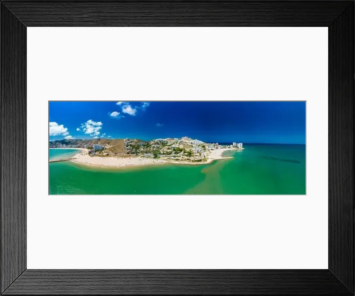 Framed Print : Cap Blanc Beach, Faro de Cullera, South Spain
