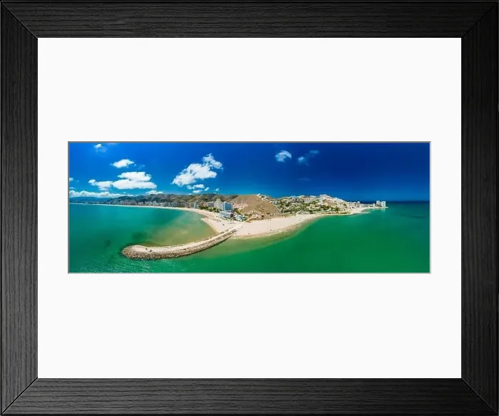 Framed Print : Cap Blanc Beach, Faro de Cullera, South Spain Framed Print : Cap Blanc Beach, Faro de Cullera, South Spain