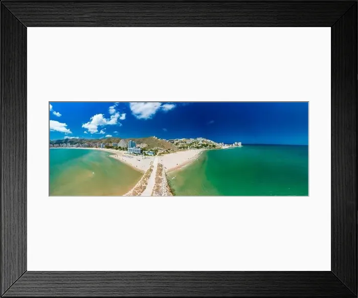 Framed Print : Cap Blanc Beach, Faro de Cullera, South Spain Framed Print : Cap Blanc Beach, Faro de Cullera, South Spain