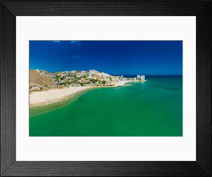 Framed Print : Cap Blanc Beach, Faro de Cullera, South Spain Framed Print : Cap Blanc Beach, Faro de Cullera, South Spain