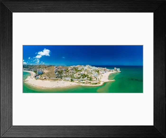 Framed Print : Cap Blanc Beach, Faro de Cullera, South Spain Framed Print : Cap Blanc Beach, Faro de Cullera, South Spain