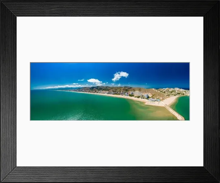 Framed Print : Cap Blanc Beach, Faro de Cullera, South Spain Framed Print : Cap Blanc Beach, Faro de Cullera, South Spain