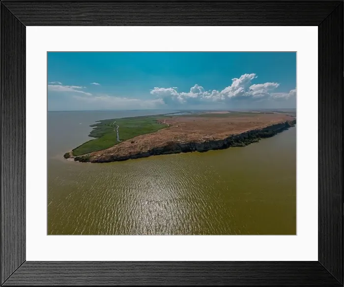 Framed Print : Aerial view of Dolosman Cape with Argamum fortress located in Tulcea county Framed Print : Aerial view of Dolosman Cape with Argamum fortress located in Tulcea county