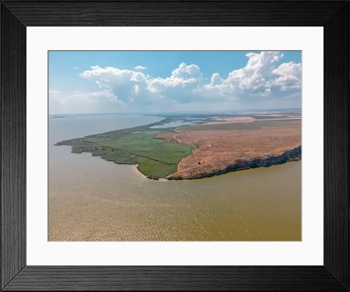 Framed Print : Aerial view of Dolosman Cape with Argamum fortress located in Tulcea county Framed Print : Aerial view of Dolosman Cape with Argamum fortress located in Tulcea county