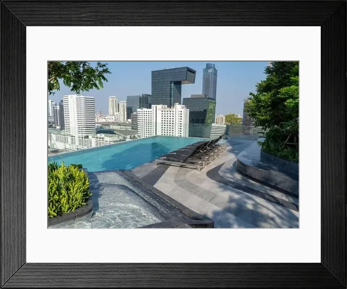 Framed Print : Swimming Pool on roof top of Condominium or Swimming of Hotel Coastline Framed Print : Swimming Pool on roof top of Condominium or Swimming of Hotel Coastline