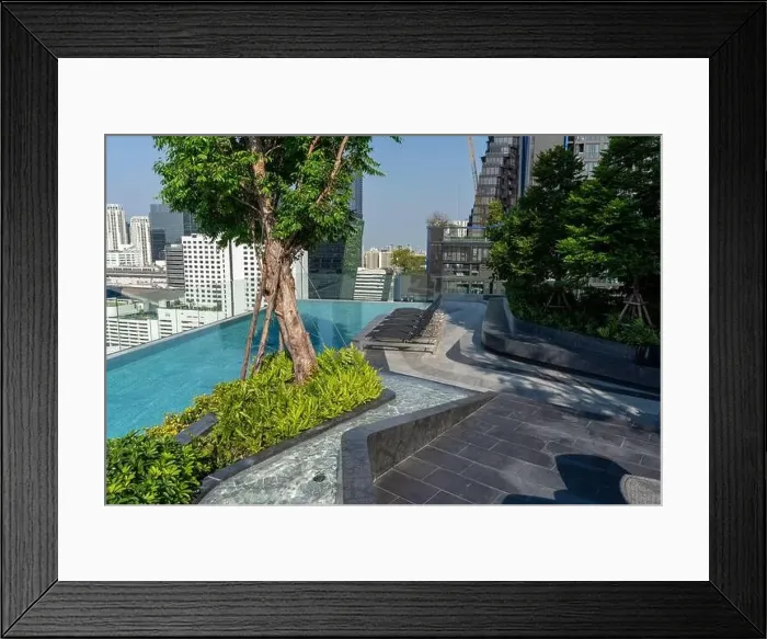 Framed Print : Swimming Pool on roof top of Condominium or Swimming of Hotel Coastline Framed Print : Swimming Pool on roof top of Condominium or Swimming of Hotel Coastline