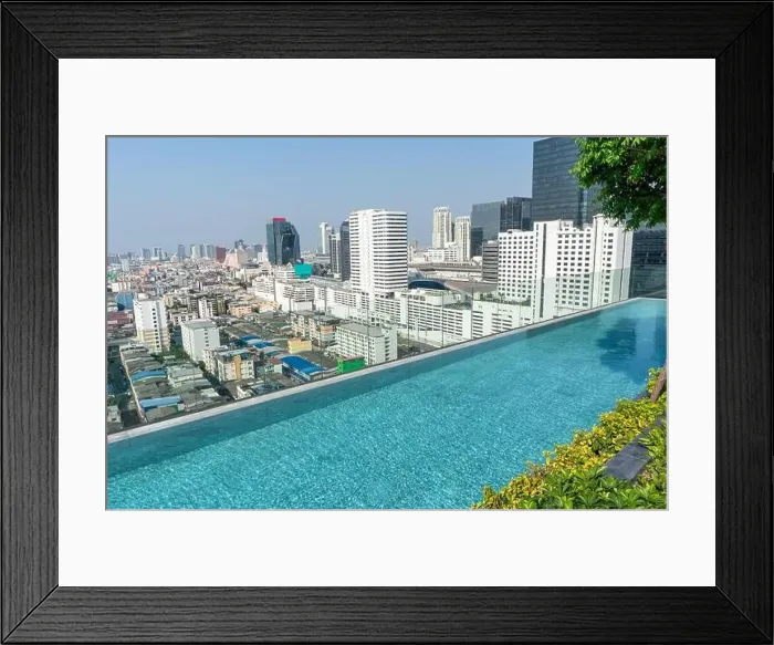Framed Print : Swimming Pool on roof top of Condominium or Swimming of Hotel Coastline Framed Print : Swimming Pool on roof top of Condominium or Swimming of Hotel Coastline