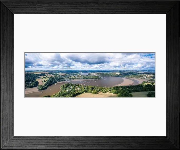 Framed Print : Top Down over Greenway, Dittisham and River Dart from a drone, Devon, England, Europe Framed Print : Top Down over Greenway, Dittisham and River Dart from a drone, Devon, England, Europe