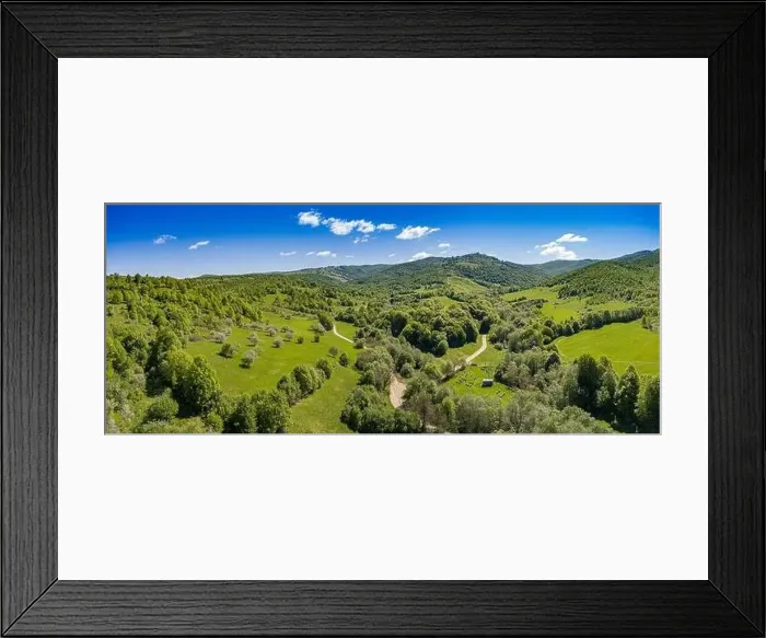 Framed Print : Arial view of an apiary with many bee hives in the mountains of Romania. Beekeeping concept Framed Print : Arial view of an apiary with many bee hives in the mountains of Romania. Beekeeping concept