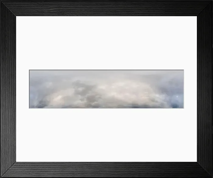 Framed Print : Sky panorama on overcast rainy day with low clouds in seamless spherical equirectangular format Framed Print : Sky panorama on overcast rainy day with low clouds in seamless spherical equirectangular format