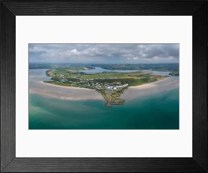 Framed Print : A panorama landscape view of Inchydoney Beach in County Cork of southwestern Ireland Framed Print : A panorama landscape view of Inchydoney Beach in County Cork of southwestern Ireland