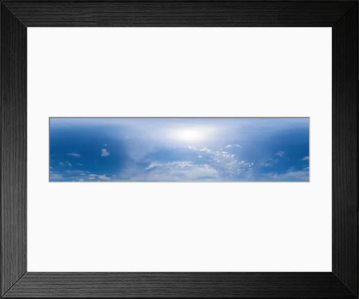 Framed Print : Blue summer sky panorama with light Cirrus clouds Framed Print : Blue summer sky panorama with light Cirrus clouds