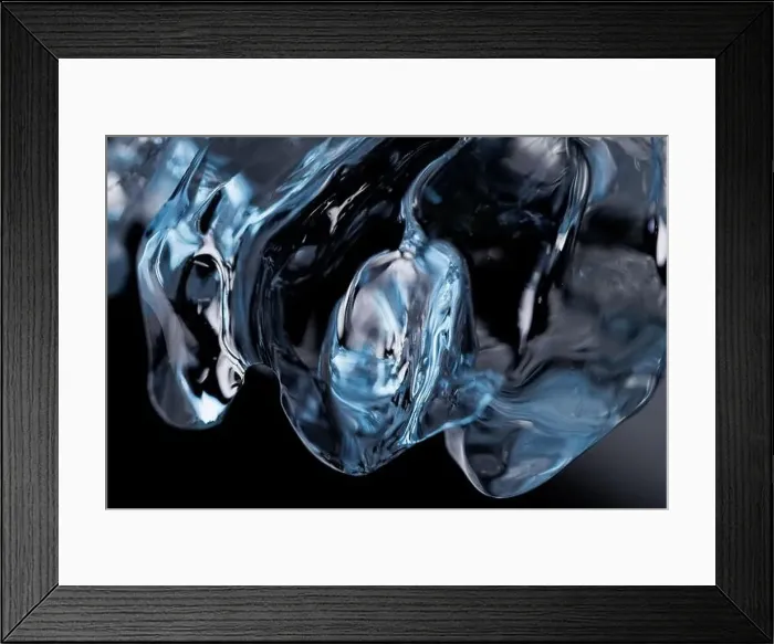 Framed Print : Cold ice in closeup Framed Print : Cold ice in closeup