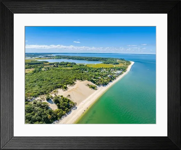 Framed Print : aerial view of Conscience Point National Wildlife Refuge Framed Print : aerial view of Conscience Point National Wildlife Refuge