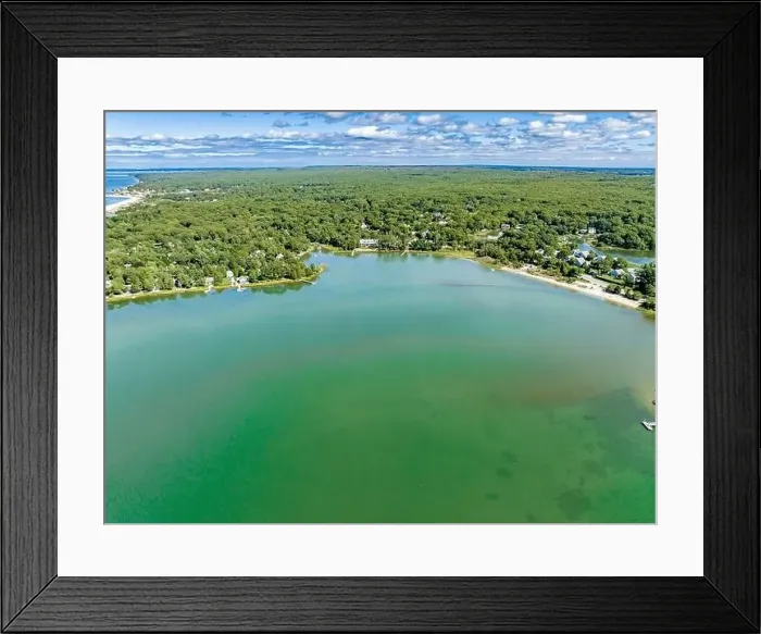 Framed Print : Aerial view of North Sea Framed Print : Aerial view of North Sea