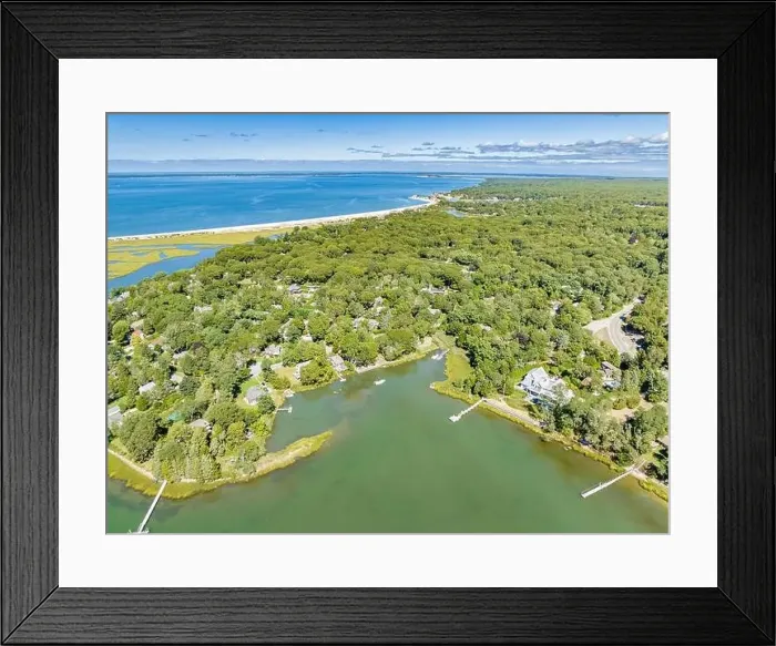 Framed Print : Aerial view of North Sea Framed Print : Aerial view of North Sea