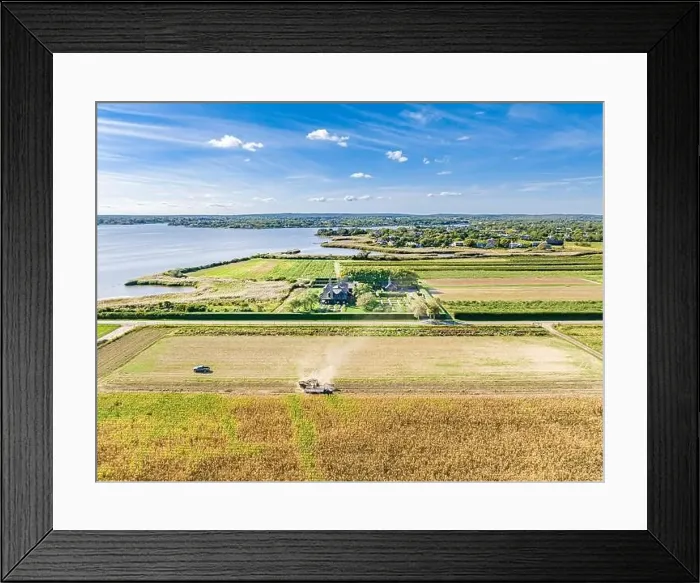 Framed Print : aerial view of an estate at 258 horsemill lane, Water Mill, NY Framed Print : aerial view of an estate at 258 horsemill lane, Water Mill, NY