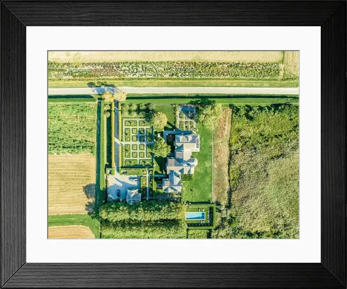 Framed Print : aerial view of an estate at 258 horsemill lane, Water Mill, NY Framed Print : aerial view of an estate at 258 horsemill lane, Water Mill, NY